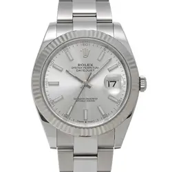 USED ROLEX DATEJUST 41 126334 SILVER CASE: 41×41MM MEN'S WATCH #1022015