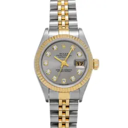 ROLEX DATEJUST 79173G GRAY/DIAMOND WATCH 680087
