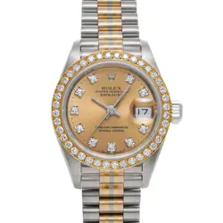 ROLEX DATEJUST TRIDOR 69139GBIC COPPER/DIAMOND WATCH 681349