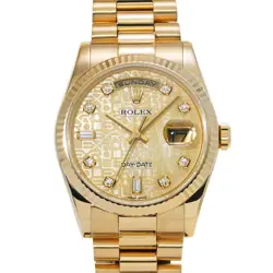 YELLOW SHELL/DIAMOND WATCH