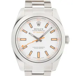 ROLEX MILGAUSS 116400 WHITE WARRANTY 2017  BOX/PAPER