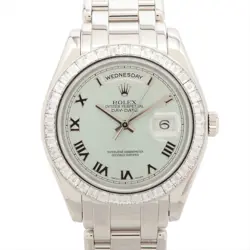 ROLEX DAY-DATE 18956BR PT PT AT ICEBLUE-FACE 1 EXTRA LINK