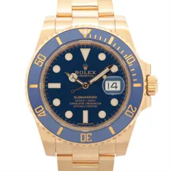 ROLEX SUBMARINER 116618LB YG YG AT BLUE-FACE 1 EXTRA LINK