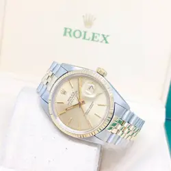 Rolex 36mm 14K Half YG Champagne Sticks Dial Datejust REF: 16013 (1978)