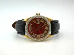 ROLEX MEN'S 18K GOLD 1803 PRESIDENTIAL DAY-DATE DIAMOND BEZEL & DIAL READ #WI372