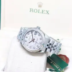 ROLEX 31MM OYSTER PERPETUAL METEORITE BIG DIAMONDS DIAL DATEJUST REF: 178274