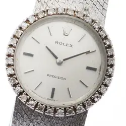 VTG ROLEX PRECISION CAL.1400 REF.2649.489 DIAMOND BEZEL MANUAL WINDING LADIES