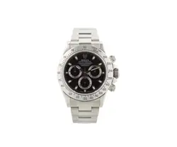 ROLEX DAYTONA 116520, 40MM, BLACK DIAL, STAINLESS STEEL MEN’S WATCH W/ BOX