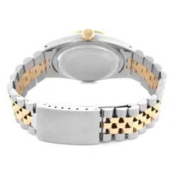 Men's Rolex 36mm DateJust 18K Gold / Steel Watch with Champaigne Diamond Dial.