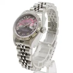 ROLEX Datejust Black Shell Dial K18WG watch women TO163623