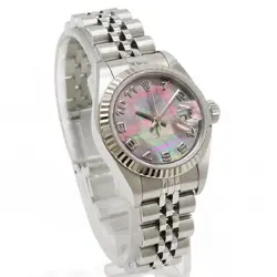 ROLEX Datejust Black Shell Dial K18WG watch women TO163623