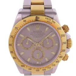 ROLEX DAYTONA 116523 AUTOMATIC WATCH 18K YELLOW GOLD STAINLESS STEEL GREY