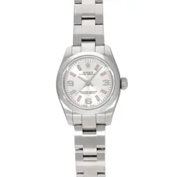 ROLEX OYSTER PERPETUAL 176200 SILVER WATCH 680812
