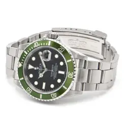Rolex Men's Submariner Date 16610LV Z Green Automatic #CS082
