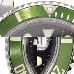 Rolex Men's Submariner Date 16610LV Z Green Automatic #CS082