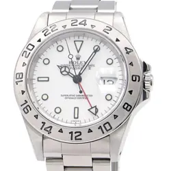 ROLEX MEN'S EXPLORER II 16570 U EXPLORER II EX2 DATE WHITE AUTOMATIC #CS167