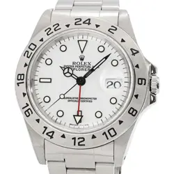 ROLEX MEN'S EXPLORER II 16570 U EXPLORER II EX2 EXII WHITE AUTOMATIC #CS168
