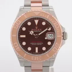ROLEX YACHT‑MASTER 268621 SS×PG SS×PG AT CHOCOLATE-FACE 1 EXTRA LINK