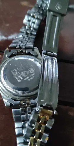 Rolex 16233 Oyster Precision Datejust Blue Black Gold Combie Gold 10P Dia Watch