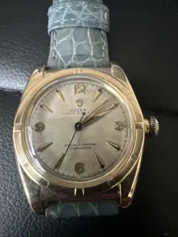 VINTAGE 1940’S ROLEX 18K 3372 BUBBLEBACK