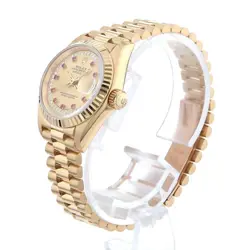 ROLEX DATEJUST CIRCLE DIAMOND 10P RUBY 69178LR S 729353