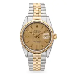 ROLEX DATEJUST TAPESTRY DIAL TWO TONE AUTOMATIC MEN'S WATCH REF. 16233
