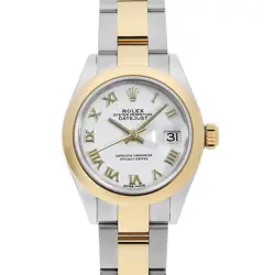 ROLEX DATEJUST 279163 WHITE ROMAN 3 ROW OYSTER BRACELET RANDOM NUMBER SECOND...
