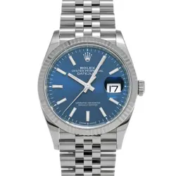 ROLEX DATEJUST 36 126234 BRIGHT BLUE WATCH 672001