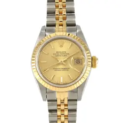 AUTHENTIC ROLEX DATEJUST 69173 SSXYG AUTOMATIC #E  #260-007-317-1300