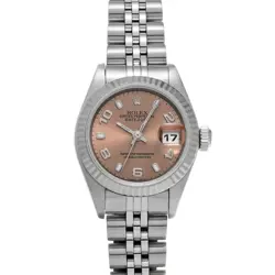 ROLEX DATEJUST 79174 PINK CASE SIZE 26×26MM LADIES USED WATCH #7710614