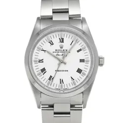 ROLEX AIR KING 14000 WHITE CASE SIZE 34×34MM MEN'S USED WATCH #745714