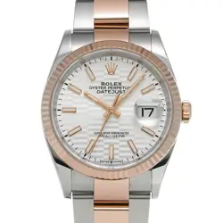 ROLEX DATEJUST 36 126231 SILVER CASE SIZE 36×36MM MEN'S USED WATCH #72514