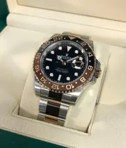 NEW 2025 ROLEX GMT-MASTER II OYSTERSTEEL & EVEROSE GOLD REF# 126711CHNR-0002