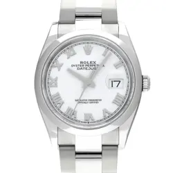 ROLEX DATEJUST 36 126200 WHITE CASE SIZE 36×36MM MEN'S USED WATCH #711814