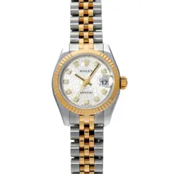 ROLEX DATEJUST 179173G SILVER CASE SIZE 26×26MM LADIES USED WATCH #71514