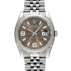 ROLEX DATEJUST 116234 BROWN CASE SIZE 36×36MM MEN'S USED WATCH #714014
