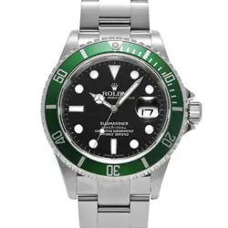 USED ROLEX SUBMARINER DATE 16610LV BLACK CASE: 40×40MM MEN'S WATCH #106015