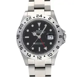 ROLEX EXPLORER II 16570 BLACK DIAL STAINLESS STEEL AUTOMATIC 40MM MEN'S WATCH