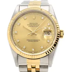 ROLEX DATEJUST X (AROUND 1991) 16233G GOLD MEN'S USED WATCH #755314