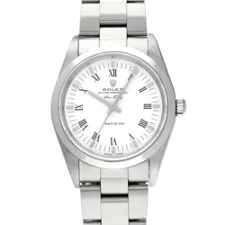 ROLEX AIR KING 14000 WHITE CASE SIZE 34×34MM MEN'S USED WATCH #735714