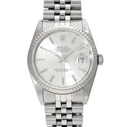 ROLEX DATEJUST 16234 SILVER CASE SIZE 36×36MM MEN'S USED WATCH #7210614