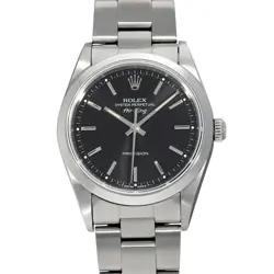 ROLEX AIR KING 14000 BLACK CASE SIZE 34×34MM MEN'S USED WATCH #725714