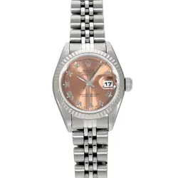 ROLEX DATEJUST 69174 PINK CASE SIZE 26×26MM LADIES USED WATCH #714514