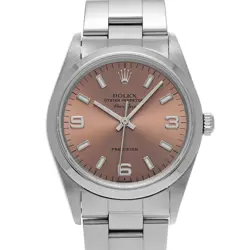 ROLEX AIR KING 14000 PINK CASE SIZE 34×34MM MEN'S USED WATCH #765714