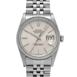 ROLEX DATEJUST 16234 SILVER CASE SIZE 36×36MM MEN'S USED WATCH #71110614