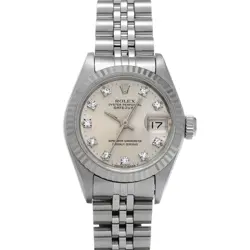 ROLEX DATEJUST 69174G SILVER CASE SIZE 26×26MM LADIES USED WATCH #72114