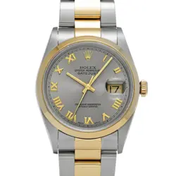 ROLEX DATEJUST 16203 GRAY CASE SIZE 36×36MM MEN'S USED WATCH #71714