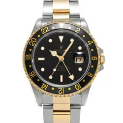 USED ROLEX GMT MASTER II 16713 BLACK CASE: 40×40MM MEN'S WATCH #101015