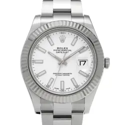 ROLEX DATEJUST II 116334 WHITE CASE SIZE 41×41MM MEN'S USED WATCH #721914