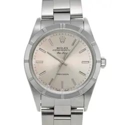 ROLEX AIR KING 14010 SILVER CASE SIZE 34×34MM MEN'S USED WATCH #711514